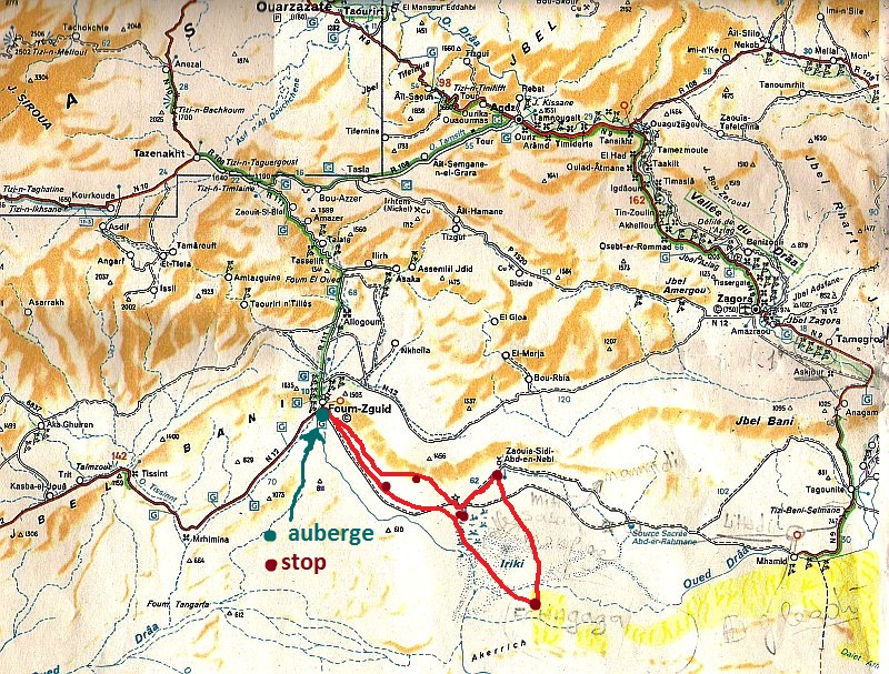 map of the tour